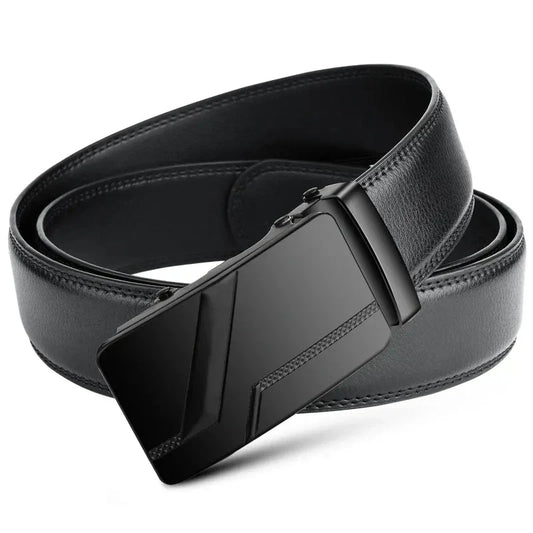 Fashion Business Men's Belt Genuine Luxury Brand Belt Metal Buckle Belt High-Quality PU Leather Soft Belt With Cargo Pants Jeans