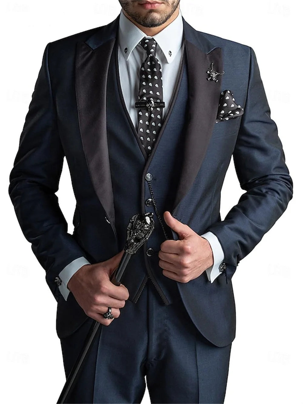Elegant Men's suit pants vest three piece set Casual Western-style Men Suit Three-piece Set Business Attire For Men  Fashionable