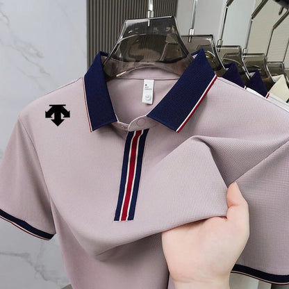 Luxury fashion brand summer designer new exquisite embroidered polo shirt personalized men's comfortable breathable short sleeve