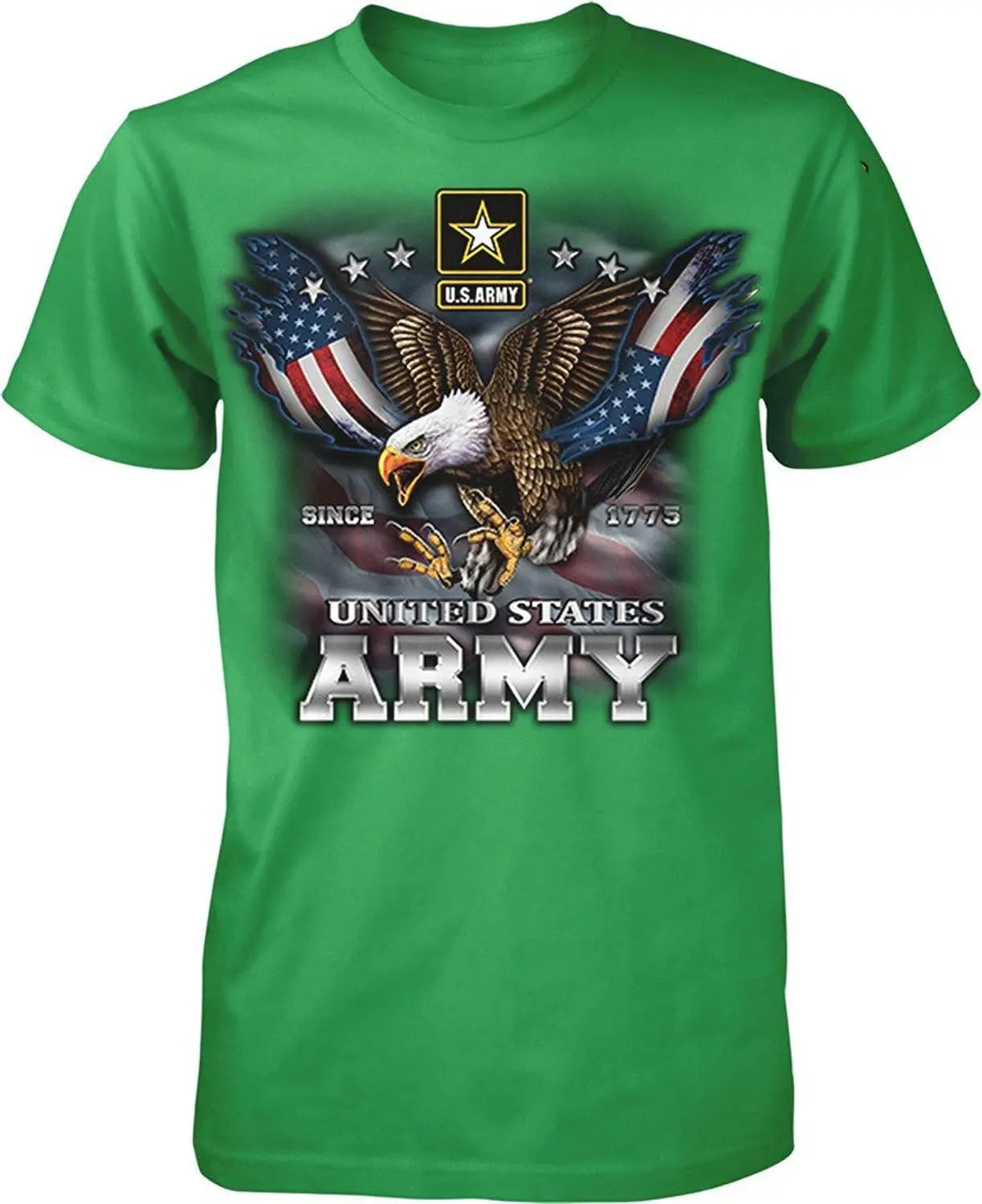 US Army Since 1775 Eagle USA American Flag Wings Men's T-Shirt wholesale cheap graphic t shirts 2024 streetwear t-shirts