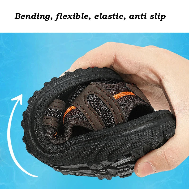 Summer Breathable Sport Sandals for Boys Girls Casual Children Beach Shoes Kids Soft Sole Non-slip Comfortable Open Toe Sandals
