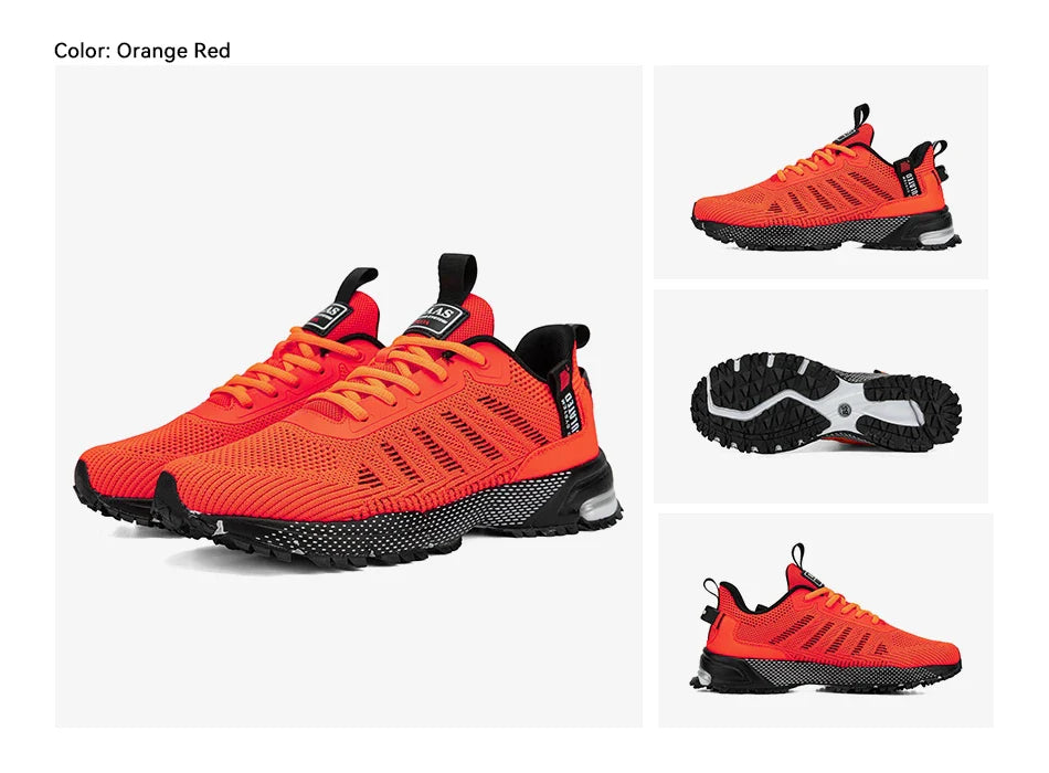 Running Shoes For Men Lightweight Sneakers Man Designer Mesh Sneaker Lace-Up Male Breathable Sports Tennis Shoe