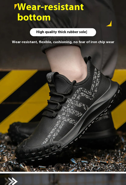 New insulated anti smashing, anti piercing, anti slip, and anti splashing work shoes for men's safety shoes