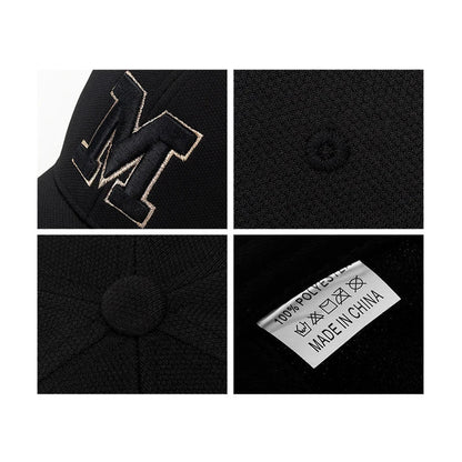 Fashion Men Women M Letter Three-Dimensional Embroidery Baseball Cap New Unisex Outdoor Casual Sport Duck Tongue Cap Sun Hat