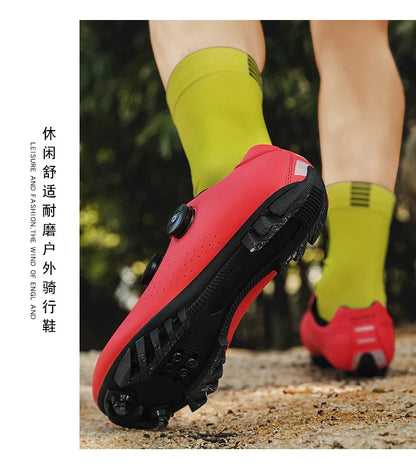 New Cycling Sports Shoes Men MTB Pedal Bicycle Shoes Women Lightweight Road Self-Locking SPD Racing Shoes Unisex Cycling Shoes