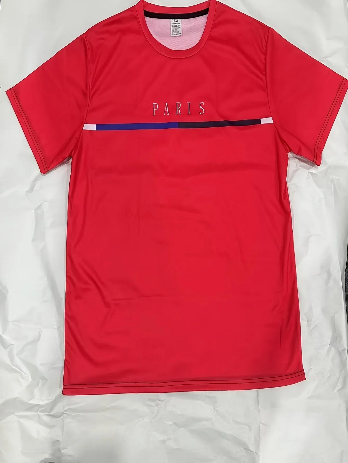 Men's new casual summer loose casual round neck T-shirt with letter printed pattern outdoor sports top