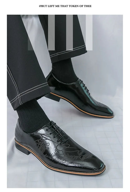 White Elegant Men Dress Shoes Leather Oxford Shoes Man Business Formal Shoes Design Social Shoes Male apatos para hombre