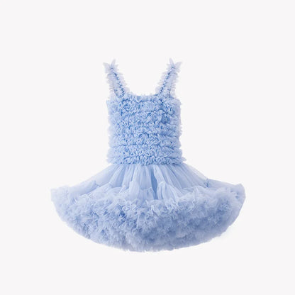 Fluffy Rabbit Skirt Girl Baby Dress Super Immortal Cake Fluffy Gauze Birthday Party Children's Princess Dress Summer