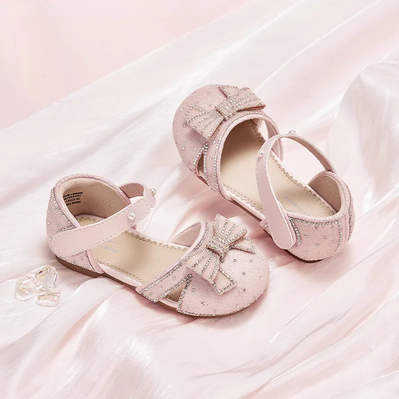 Baby Girls Diamond Sandals Summer Cute Soft Sole Flat Breathable Shoes Princess Crystal Shoes Party Outdoor DB2252107