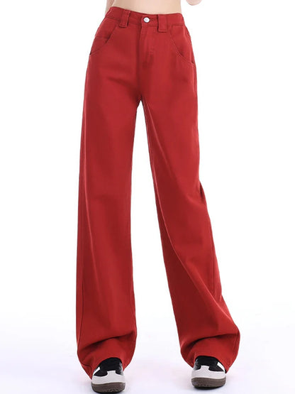 Women High Waist Jeans Female High Street Denim Pants