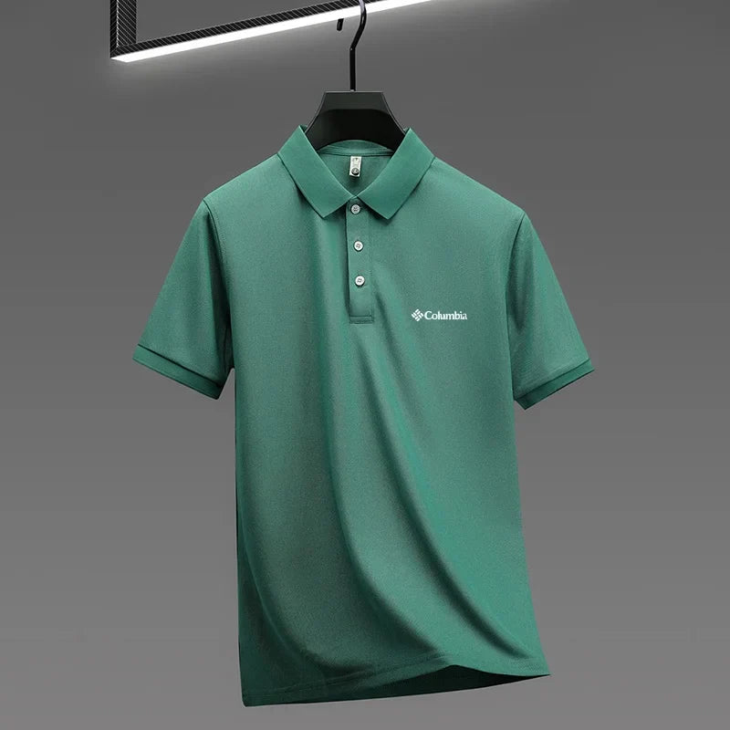 2026 new model men's golf short sleeves polo shirt lapel letter printing ventilate t-shirt business leisure exercise men's wear