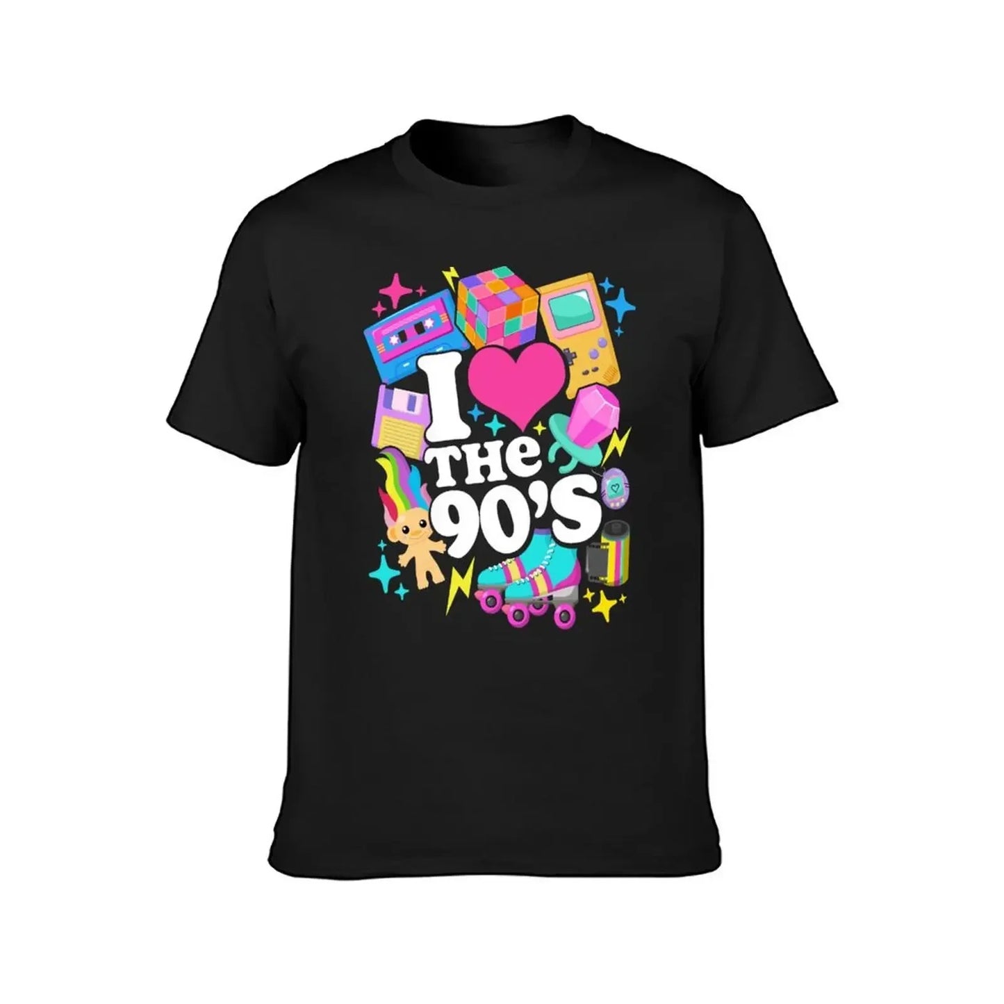 I Love The 90's Retro 90s Costume T-Shirt anime figures summer clothes blue archive mens t shirt