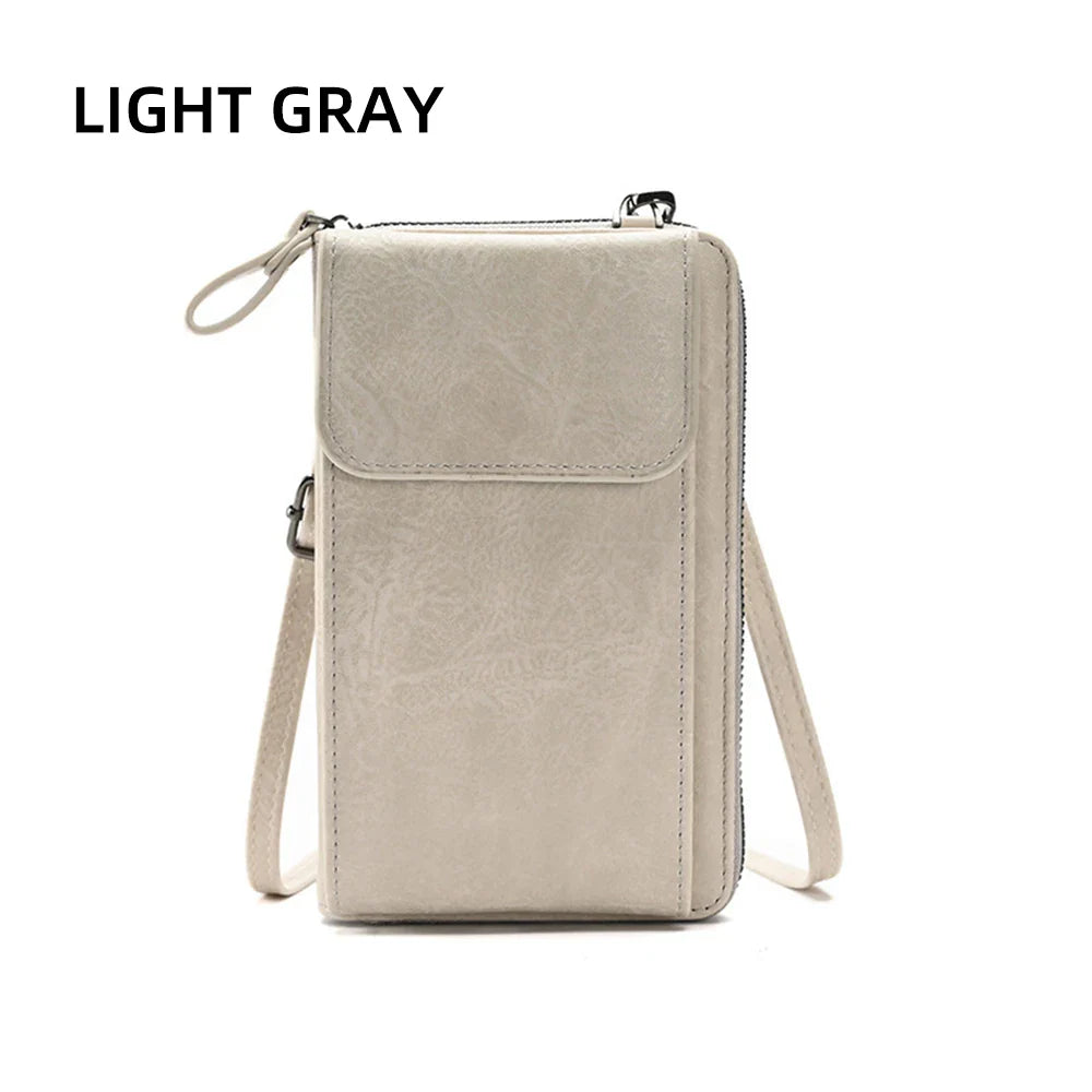 Fashionable single-shoulder bag, versatile crossbody bag, colorful mobile phone bag, large-capacity coin purse