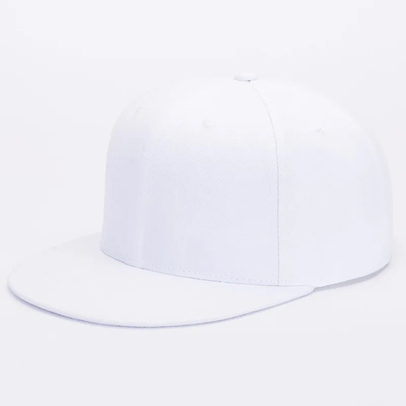Customized Blank Flat Brim Baseball Cap Men Hip Hop Snapback Sun Hat Women Spring Print Embroidered Logo Visor Cap Streetwear