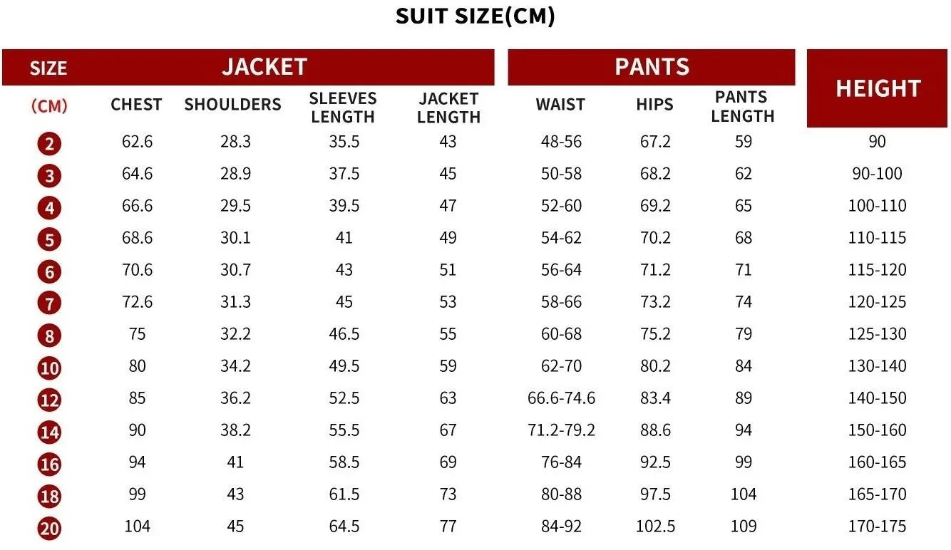 Kids Suits Boys Wedding Tuxedo Formal Jacket Vest Pants 3 Piece Set 2-16 Custom Sizes Clothes Child Blazer