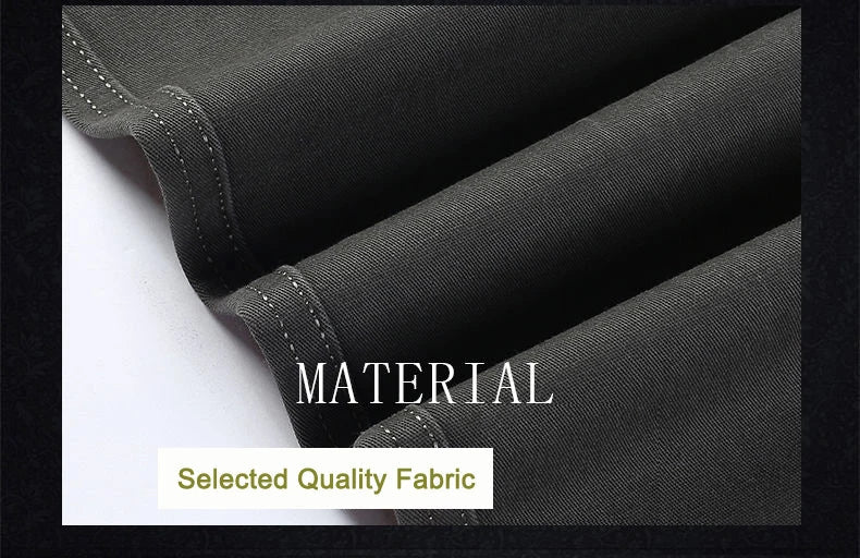 Men's 100% Cotton Summer Autumn Casual Pants Fashion Solid Black Khaki Gentle Thicken Trousers Brand Smart Suit Pant GOZBKF