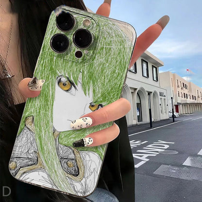 luxury comic Code Geass Clear Soft Case protection for iPhone 17 16 15 13 12 11 14 Pro Max XS XR 7 8 16 Plus X SE Coque