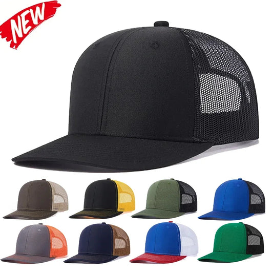 Unisex Baseball Cap for Men Women Slight Curved Brim Style Trucker Hat Casual Outdoor Breathable Cap Gorras Hombre