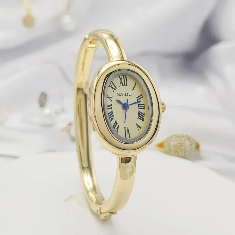 Brand Quartz Watch for Women Luxury Gift Girl Wristwatches Ladies Bracelet Wristwatches Stainless Steel Strap Small Dial Watch
