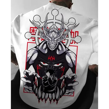 Printed T-Shirt Men's and Women's 2025 Summer New Japanese Loose Casual Parent-Child Short Sleeve Top