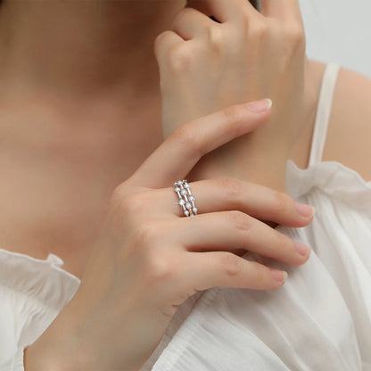 Trending Wedding Band Moissanite Ring With Certificate Genuine Silver 925 Enagement Jewel Gift For Women Positive Stones