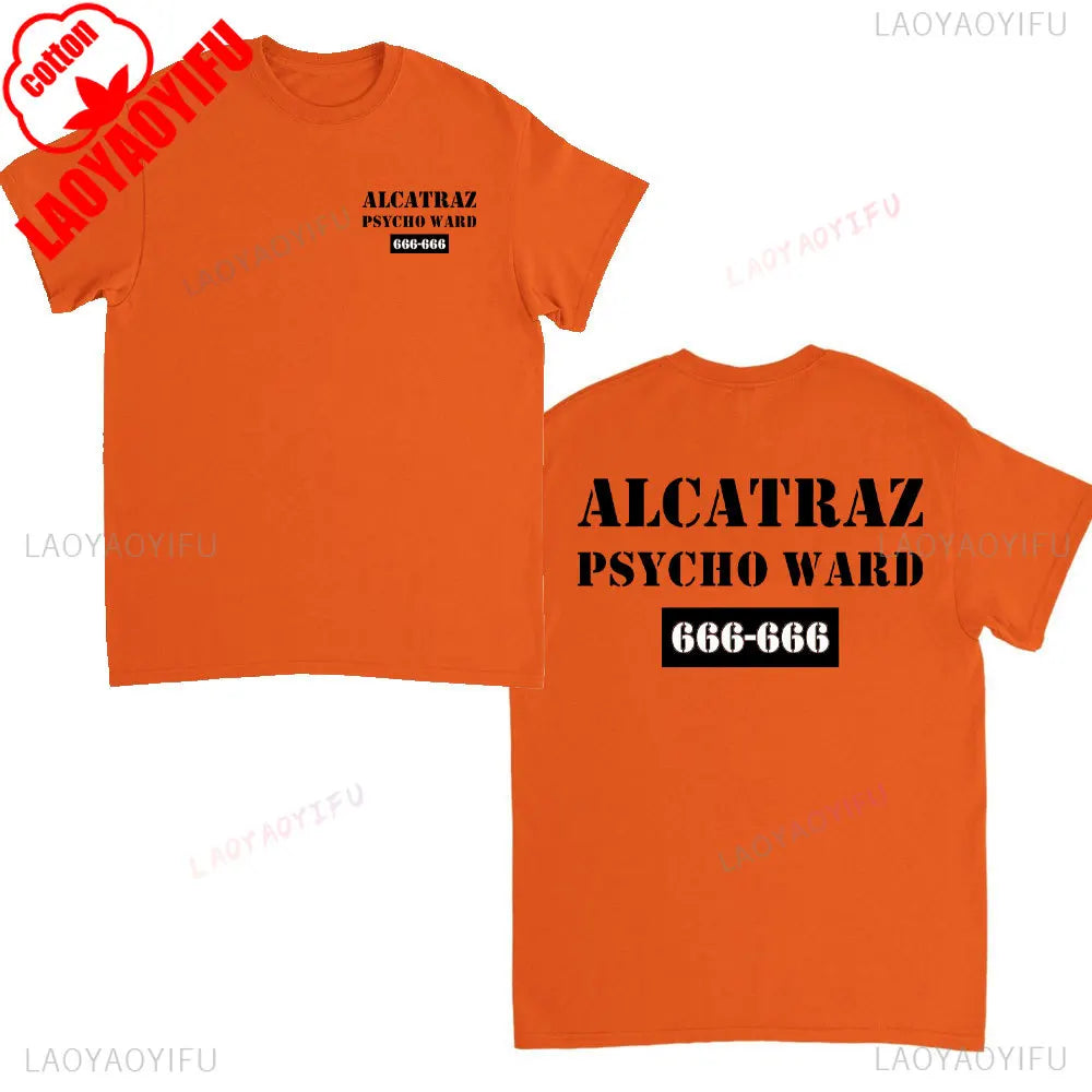 Ward Mental Prison Inmate Novelty Funny Unisex Crewneck T-shirt Summer Fashion Casual Print Tops Cotton Soft Tee