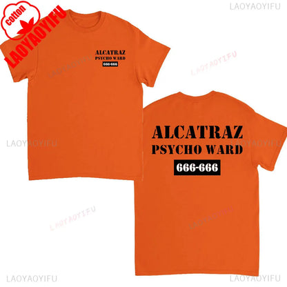 Ward Mental Prison Inmate Novelty Funny Unisex Crewneck T-shirt Summer Fashion Casual Print Tops Cotton Soft Tee