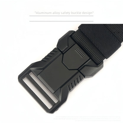 New Quick Release Pluggable Buckle Men Belt Breathable Elastic Outdoors Belts For Men Elastic Pants Belt