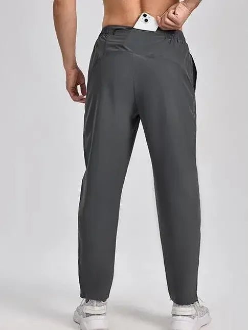 Sports running pants men's professional marathon track and field quick drying breathable fitness basketball casual training