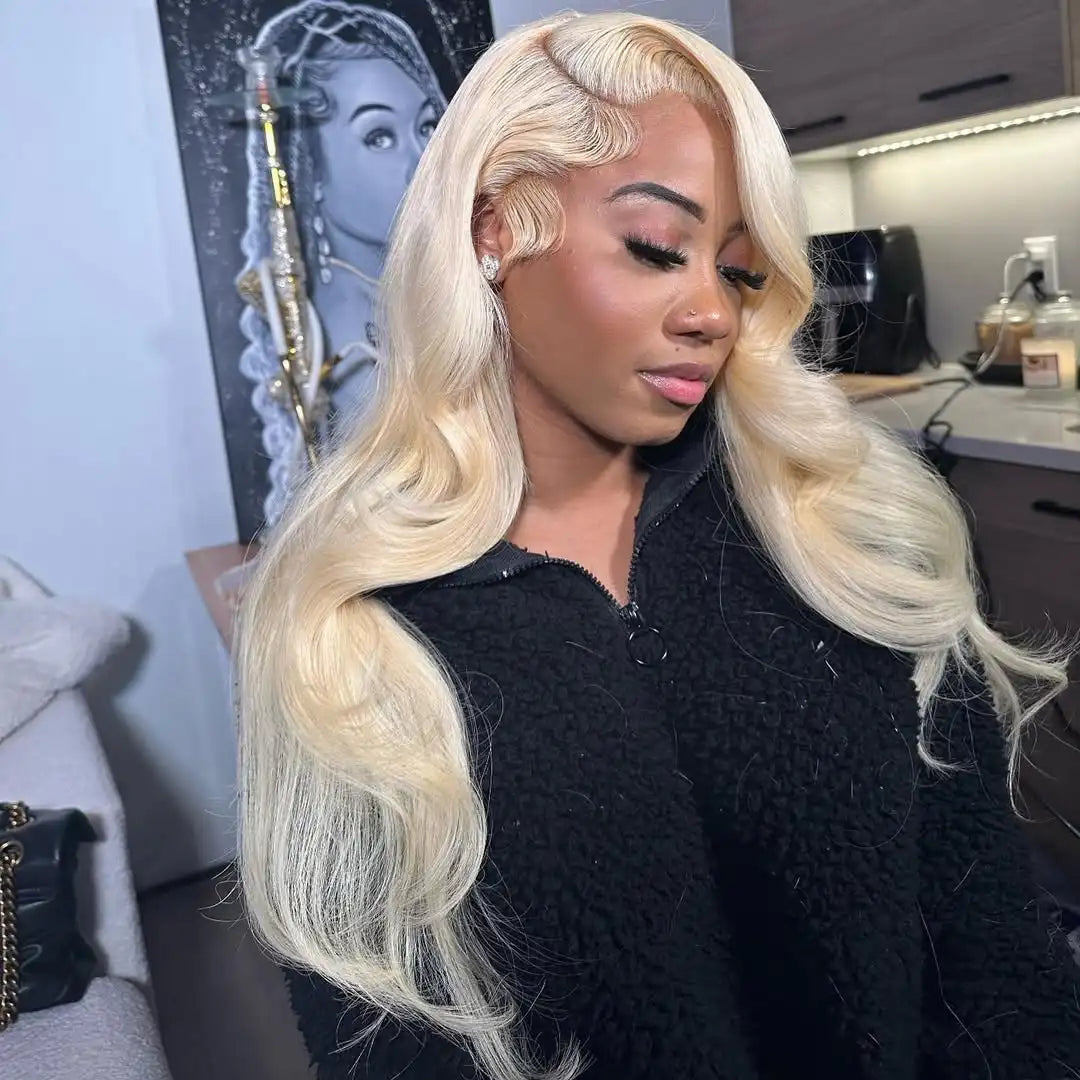 30 40 Inch 13x6 Lace Frontal Wig 613 Blonde Body Wave 13x4 Lace Front Wig Pre plucked Brazilian Human Hair Wigs 200 Density