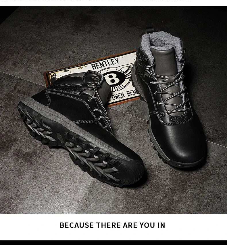 Men Boots High Quality Hking Shoes High Top Shoes Tactical Sneakers Snow Wniter Boots Outdoor Mountaineering Camping Thick Sole