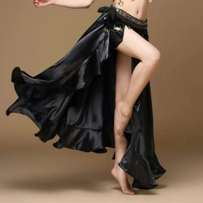 Belly Dance Long Skirt Women Clothing Fashion Clothes Streetwear Harajuku Sequin Hotsweet Performance Costume Dance Wear Stage