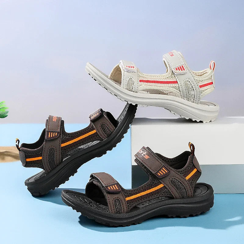 Summer Breathable Sport Sandals for Boys Girls Casual Children Beach Shoes Kids Soft Sole Non-slip Comfortable Open Toe Sandals