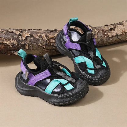 New Summer Children Sandals For Boys Breathable Kids Sport Shoes Soft Sole Fashion Toddler Boys Beach Sandals EU 21-30