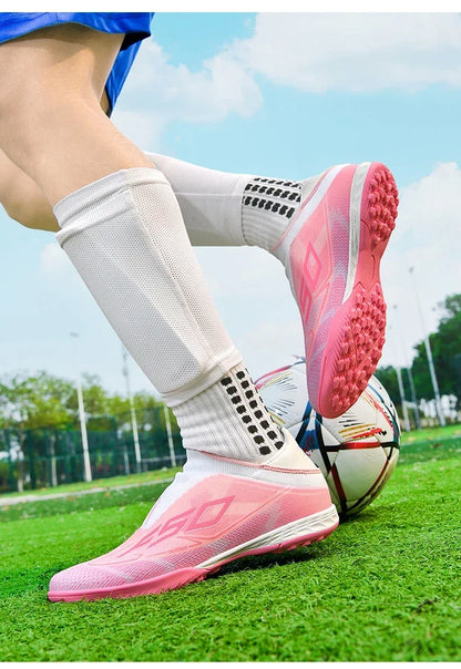 Men Professional TF Soccer Shoes Resistant Casual Grass Studded Male Non Slip Fast Foo451·a