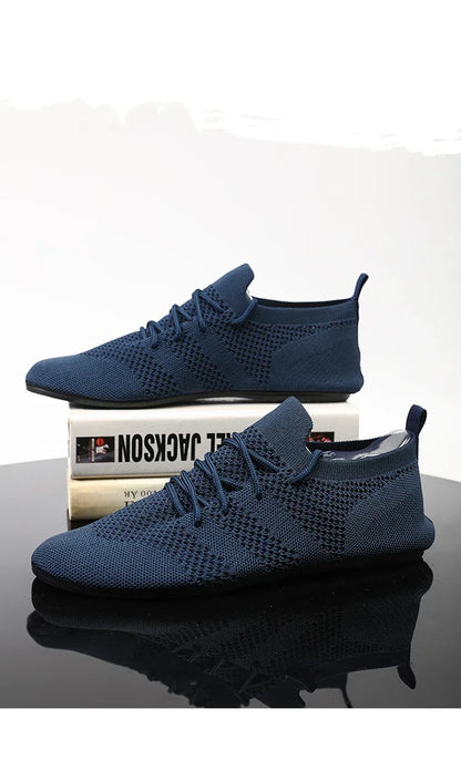 Male Summer Driving Shoes Flat Breathable Fashion Walking Shoes Mens High Quality Mesh Comfortable Soft Sole Casual Loafers