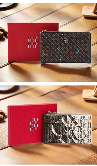 Exquisite Compact Portable High-quality Wallet With A High-end Feel Light Luxury Women's Cartoon Pattern Printed Wallet
