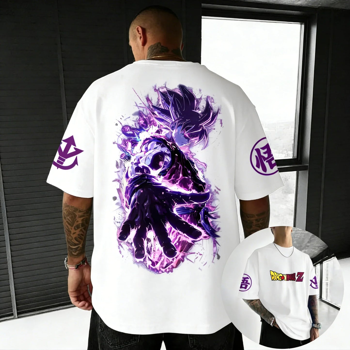 T-shirt Creative Printed Men's Harajuku Large Loose Casual Parent Child Short Sleeve