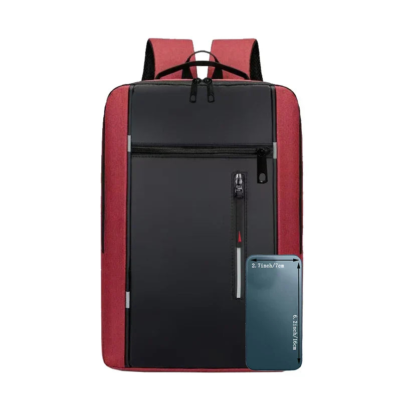 Neutral style schoolbag for men and women, suitable for business and industrial use, also suitable as a travel backpack.