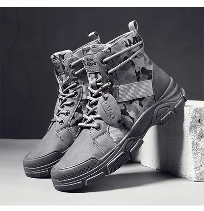 Military Boots Men Women Camouflage Khaki Black High-top Industrial Anti Skid Tactic Mechanic Work Climb Sports Sneaker