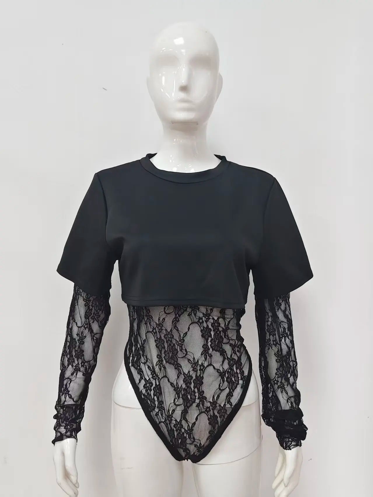Sexy White Lace Body For Women Chic Bodysuit Black Patchwork Top Bodys Bodice Coquette Summer Street Wear Evening 2026 Party New