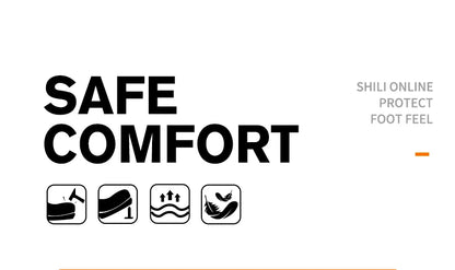 Slip On Safety Shoes Work Boots Steel Toe Men Non-Slip Lightweight Breathable Industrial Shoes Anti shock Protective Boots