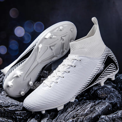 Men's football shoes professional grade FG long nail anti slip breathable summer lightweight outdoor training