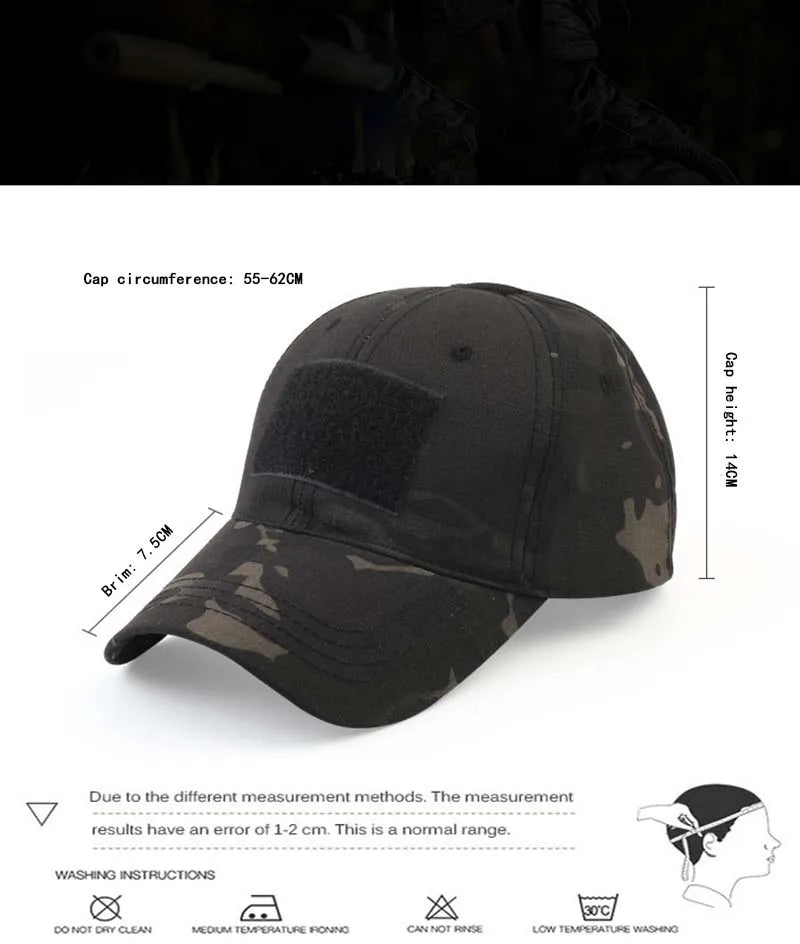 Outdoor camouflage hat Baseball hat Hunting hat Sports hat Bicycle hat Men Women Adult hat Duck tongue hat