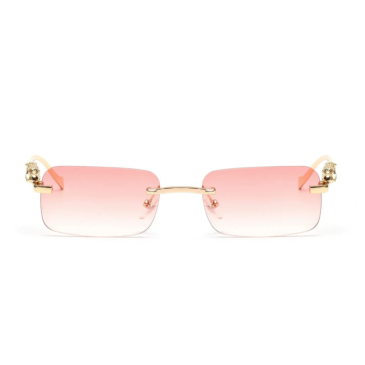 rimless sunglasses UV400 fashion square metal glasses for men women designer man's brand sun glasses shades for outdoor