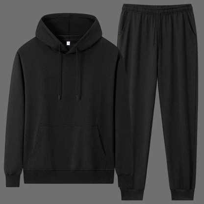 Men Hoodie Sweatshirt Sets Plus Size 6XL 7XL 100-180kg 100% Cotton Autumn Winter Long Sleeve Sport Suits Big Size Men Clothing