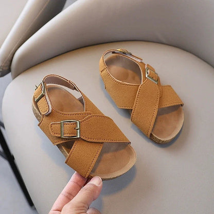 Summer Casual Sandals for Baby Boys, Soft Non-Slip Sole Lightweight Beach Shoes for Toddler Kids