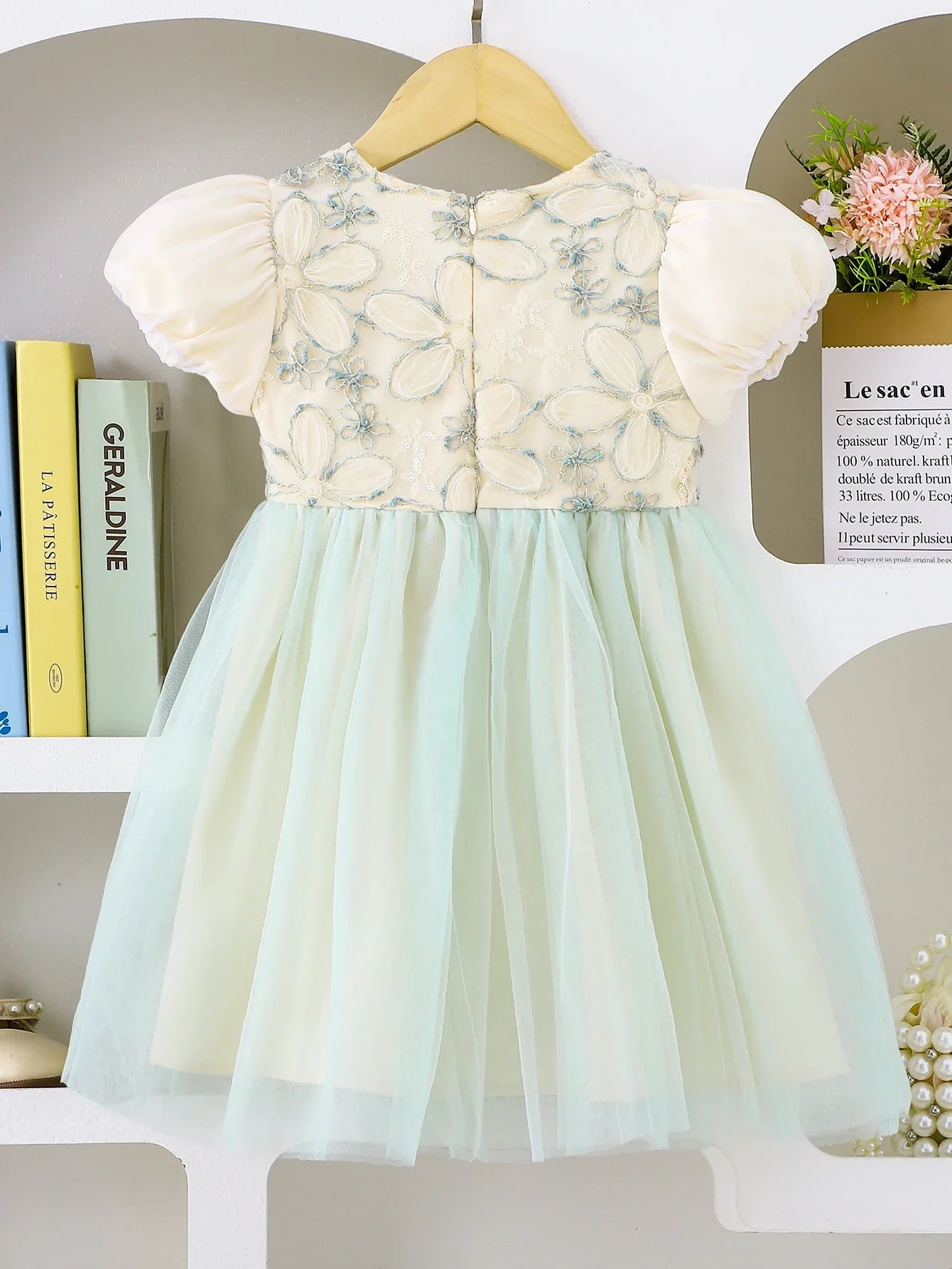 Summer New Pure Color Mesh Princess Skirt for Girls Elegant Simple Design Children's Party Dress