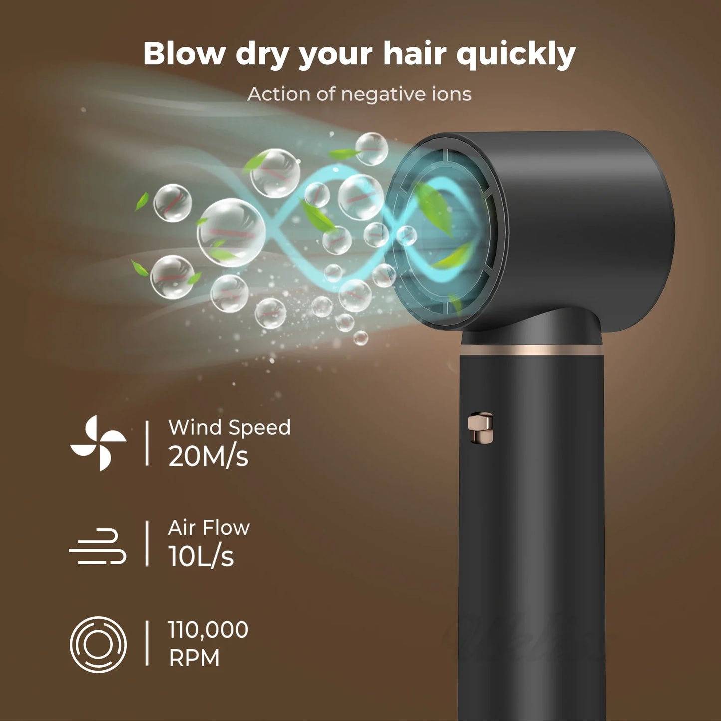 5 in 1 Blow Dryer Brush, Hair Dryer Brush Air Curler Air Curling Wrap Styler, Hot Air Brush Negative Ion Curler