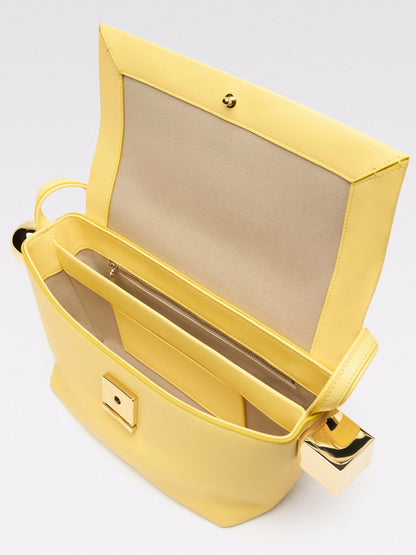 Women's Shoulder Bag with Flap, Solid Color Fashion Top Handle bag with Metal, Women's Luxury Design Handbag for Everyday Style